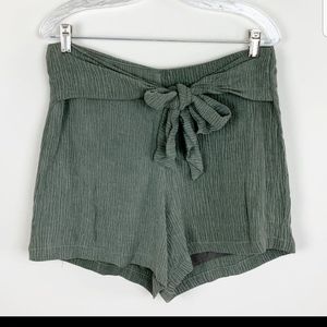 Harlowe & Graham | tie waist hi rise flowy shorts